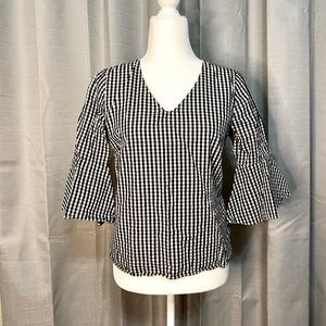 Small plaid blouse